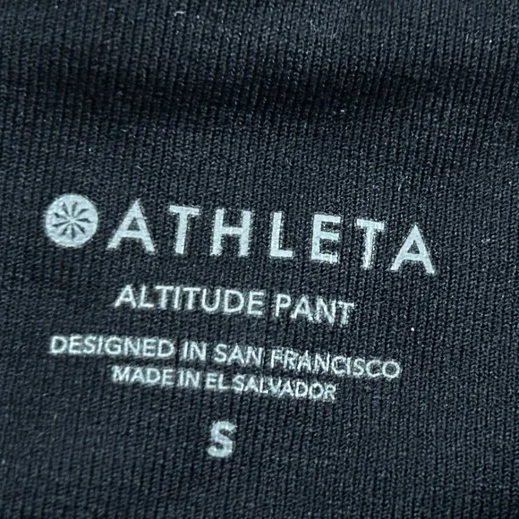 NWT ATHLETA ALTITUDE BLACK POLARTEC POWER STRETCH PANTS SMALL S NEW - Picture 5 of 7